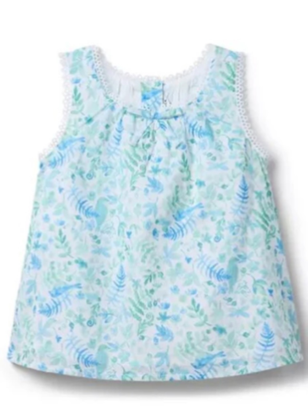 Floral Circle Trim Top (Size 18-24M) NWOT